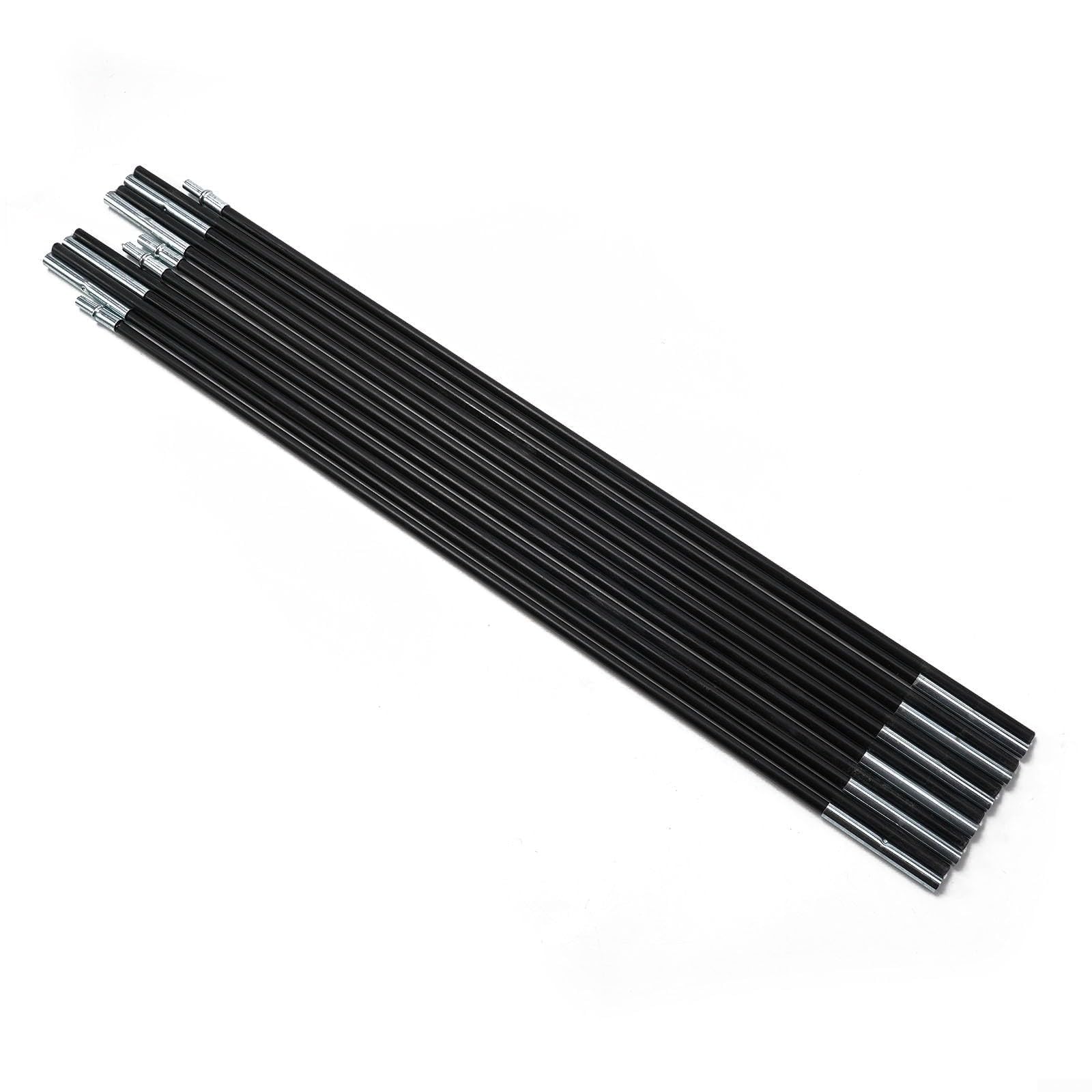 Tent Poles,Fiberglass Camping Tent Pole Bars,Fiberglass Tent Pole Replacement Fibreglass Pole Kit,Outdoor Support Rods Awning Frames Kit (3.3m)