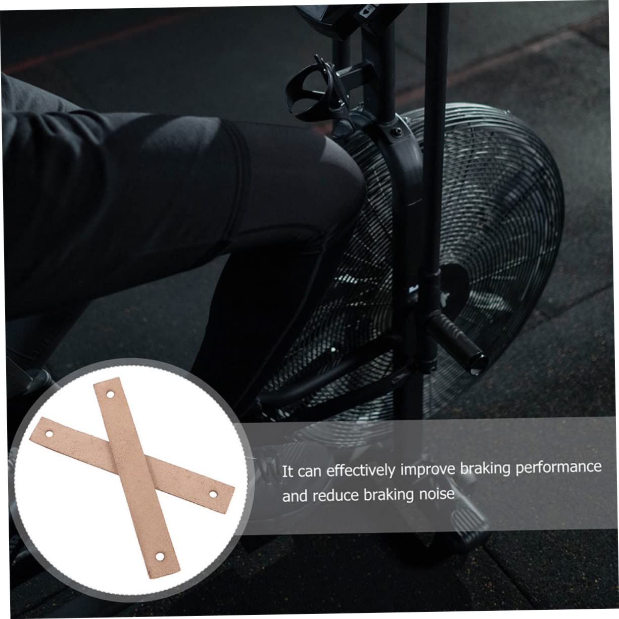 Cabilock Pastiglie per Freni per Bici da Fitness da Materiale Resistente E Antiscivolo Facile Installazione E Mute Accessori per Biciclette da Palestra