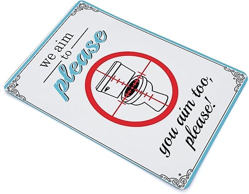 Miniatura 3 de Letrero retro con texto en inglés We Aim to Please You Aim Too Please Retro, decoración de pared de granja, pintura de hierro, placa de metal, idea