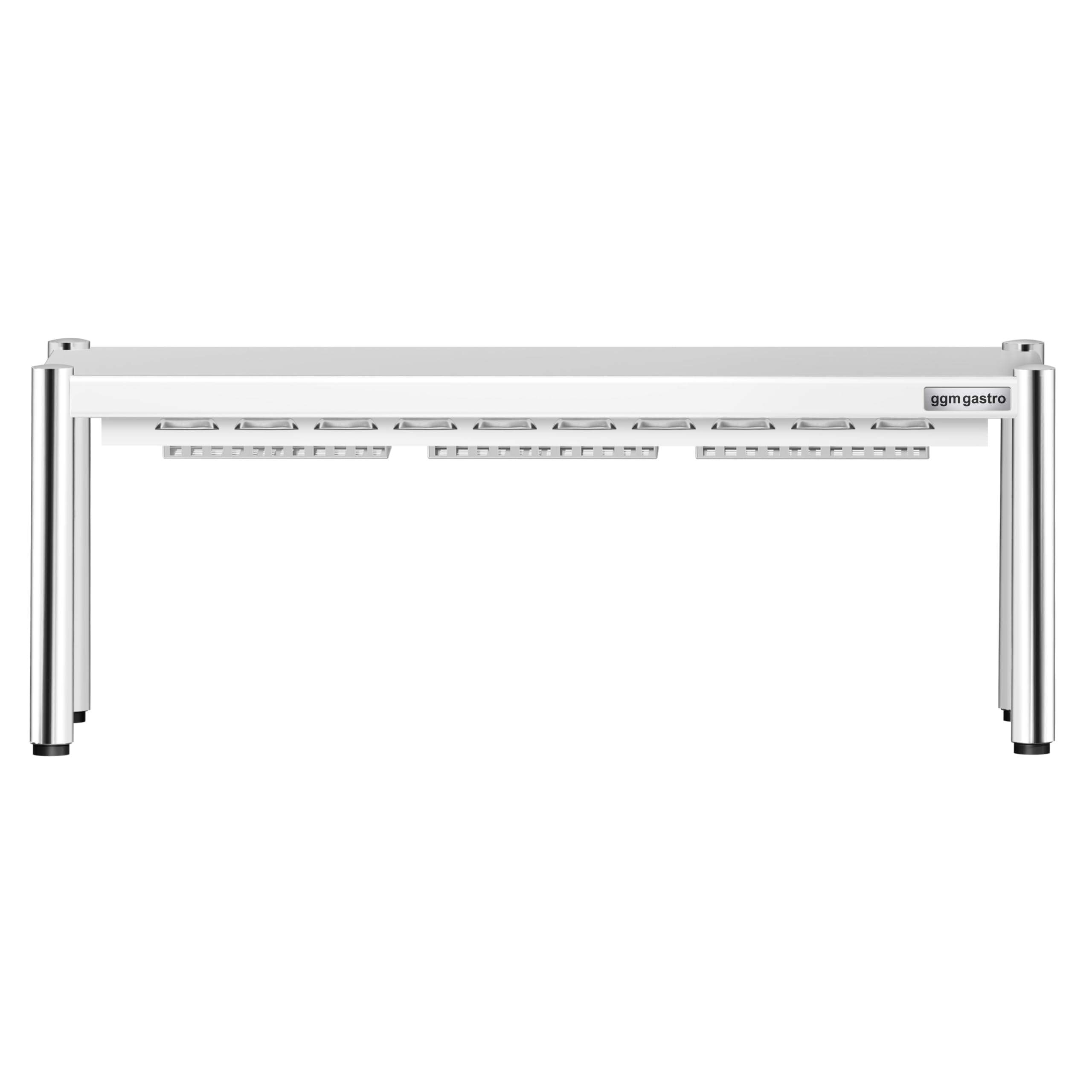 GGM Gastro | AB1K124#KBK11-3 | Wärmebrücke mit Keramikstrahler - 1200x370mm - 1,05 kW - 1 beheizte Etage
