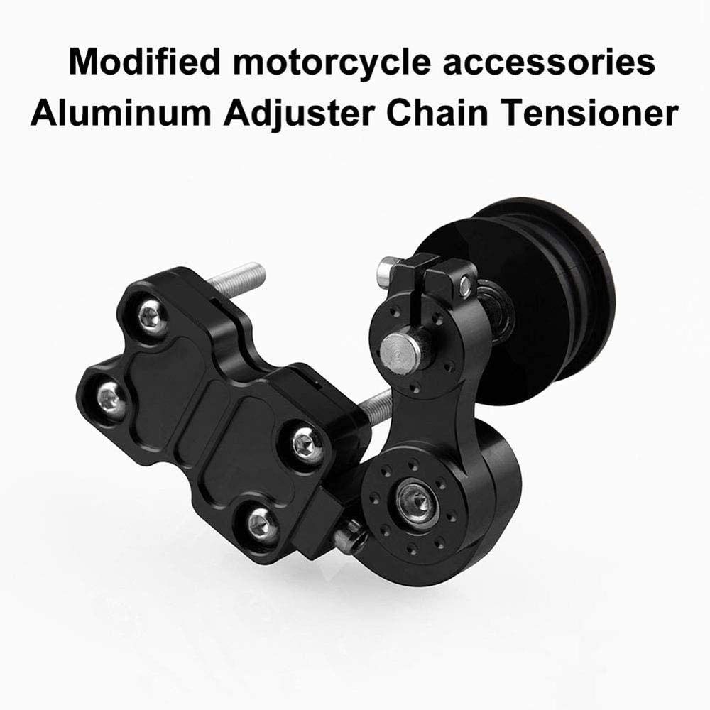Tendeur de chaîne de moto CNC sur rouleau réglable pour XR230 MOTARD XR250 MOTARD CRM250R AR – Noir