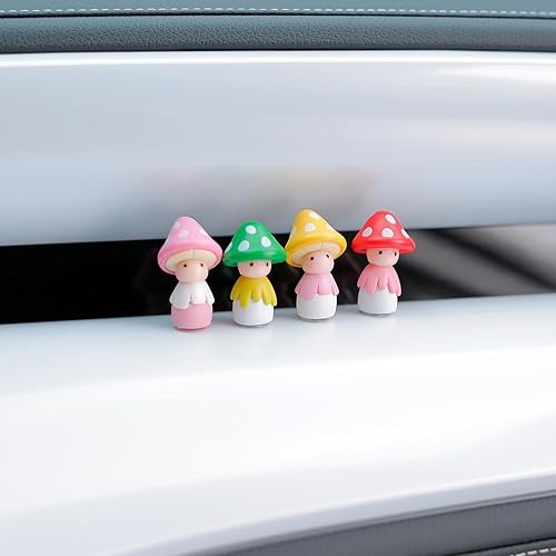 Miniatura 4 de YGMONER Mini conejito frigurinas decoración de tablero de calabaza, fantasma, conejo, decoración interior del automóvil, paquete de 5 bonitas