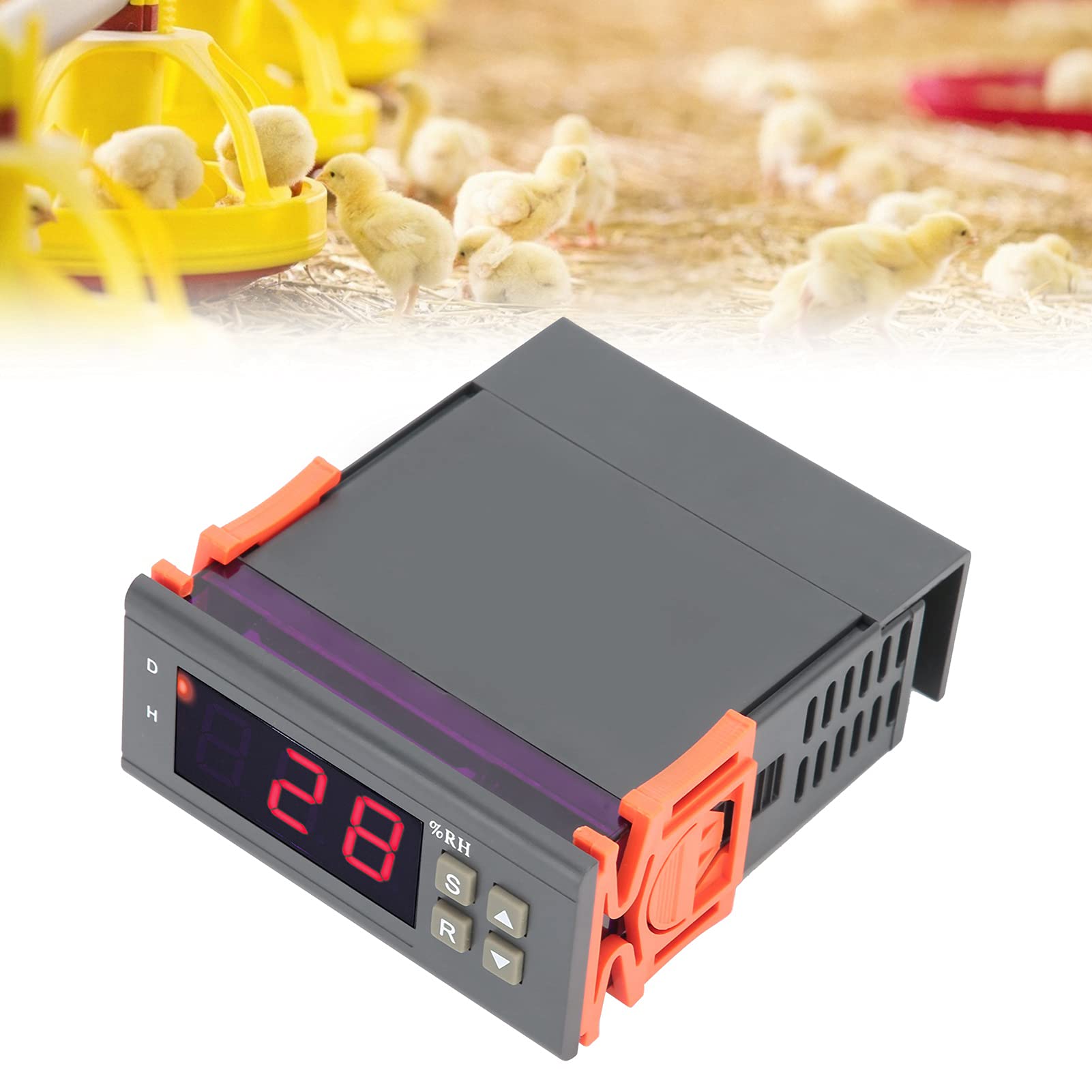 Zunate Regolatore di umidità Digitale, Mh-13001 220V Controllo dell'umidità dell'allevamento, con modalità di umidificazione deumidificazione, per allevamenti