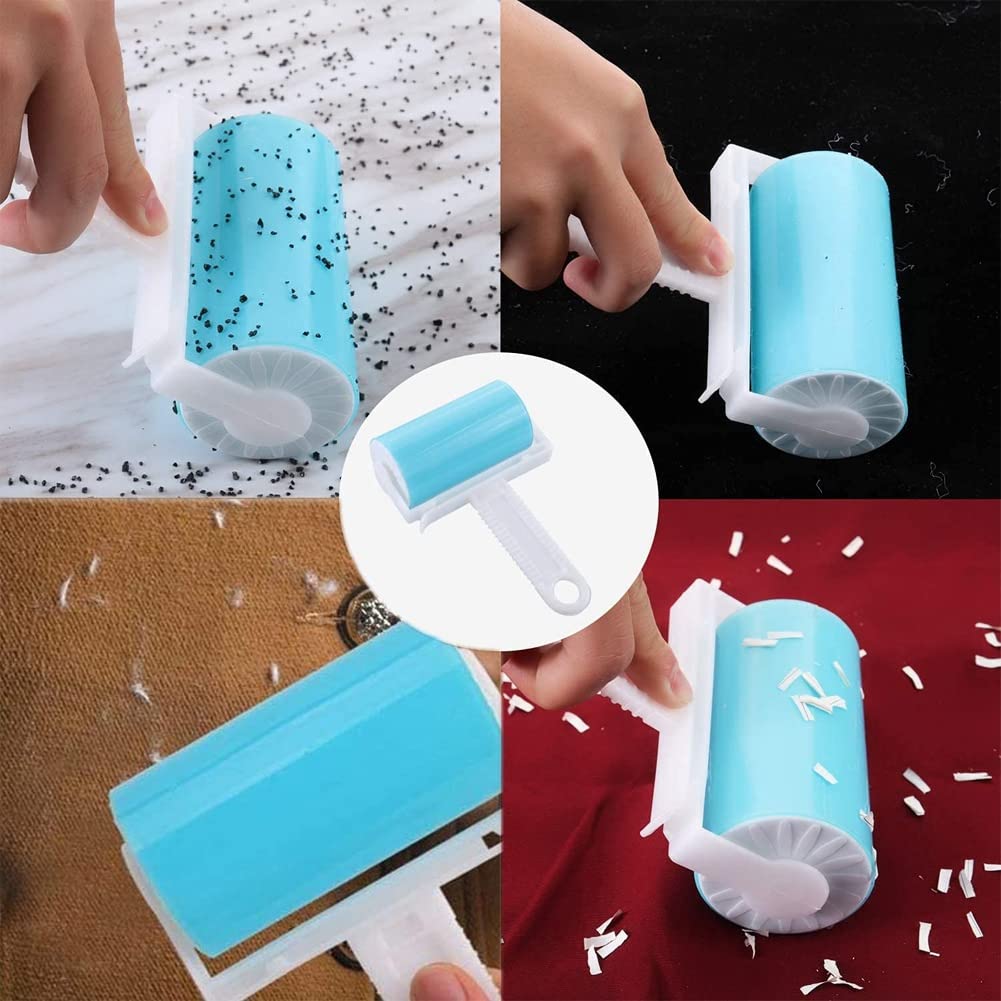 Runioney Rodillo quitapelusas lavable, paquete de 5 unidades,  reutilizables, con cubierta para ropa, pelo de mascotas, asientos de coche  : Amazon.es: Hogar y cocina