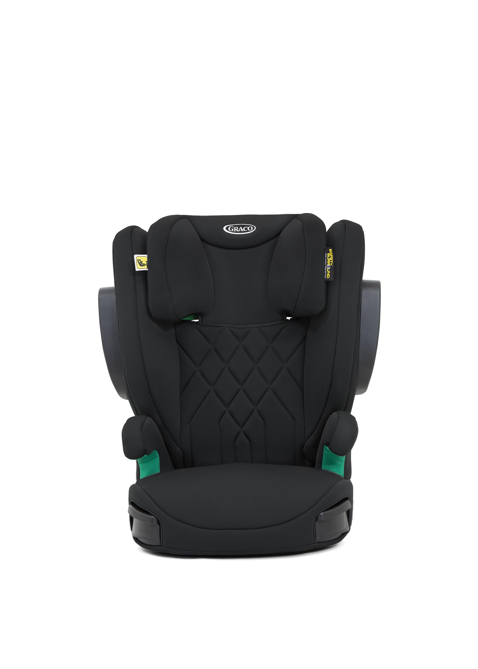 Graco - EverSure™ i-Size R129 Elevador con respaldo, de 100 a 150 cm (3,5 a 12 años aprox.), aprobación de la ADAC con calificación de 4 estrellas, ligero solo 5 kg, color Black