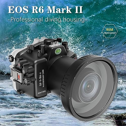 Ficha técnica Seafrogs 40M 130Ft Alcance de la Cámara Submarina para Canon Eos R6 II Caja de Buceo Impermeable para Canon Eos R6 Marca II con Puerto Plano para RF 24-105mm F4 RF 24-105mm F4 - Fernando Cortés