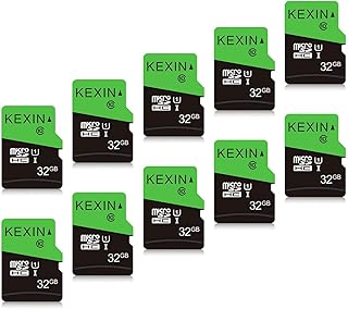 KEXIN 32GB Micro SD Card 32 GB Class 10 Ultra Micro SDHC UHS-I Memory Card C10, U1, 10 Pack Micro SD Cards