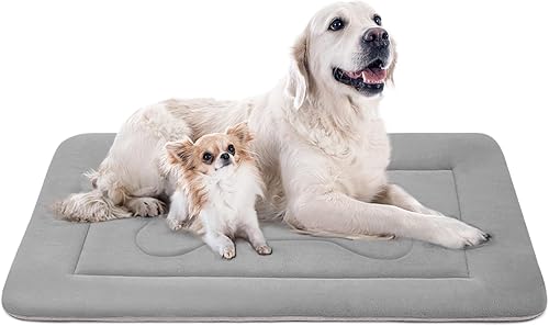 JoicyCo - Cama grande y acolchada de 360 420 y 470pulgadas para perro lavable con base antideslizante cama para mascotas camas para gatos caseta