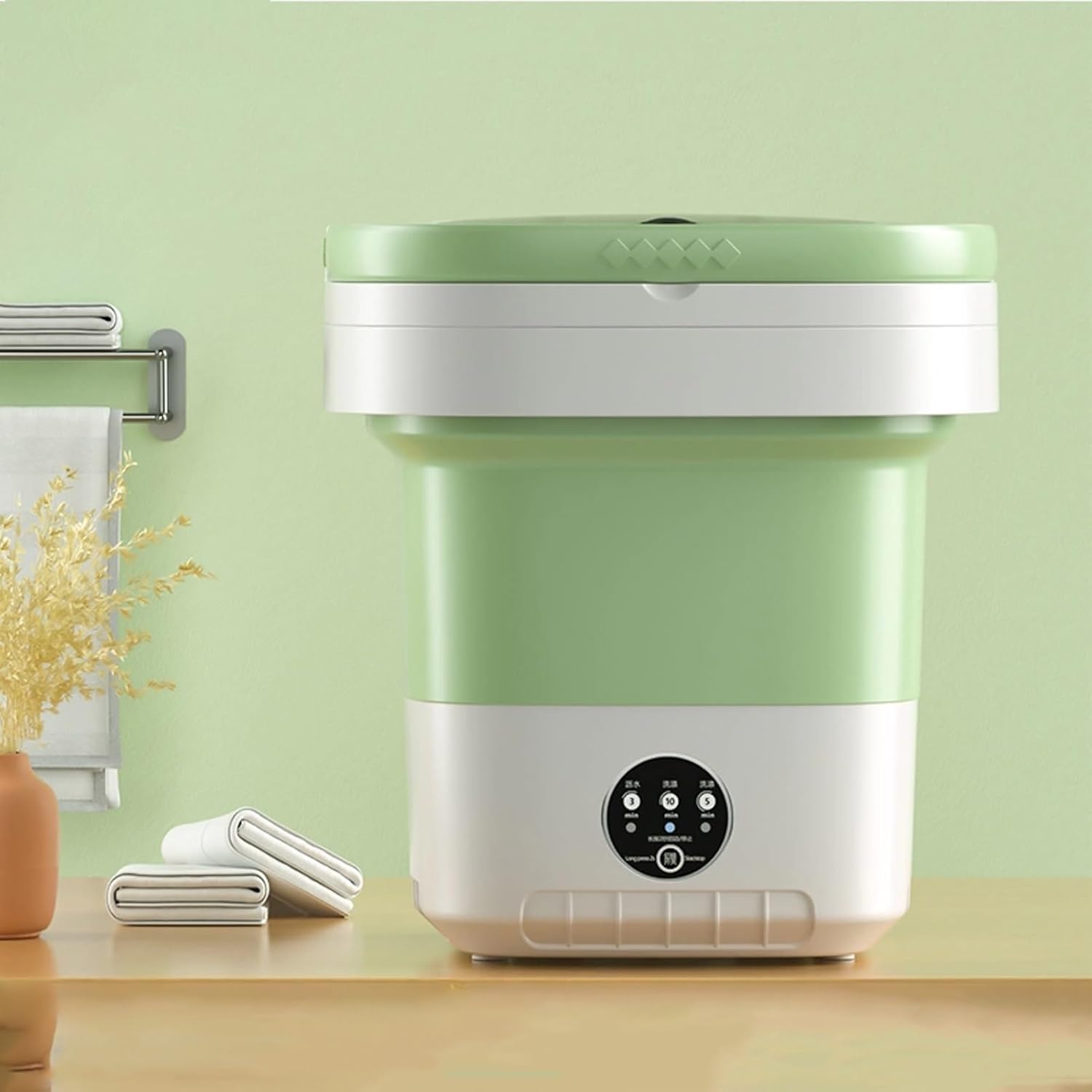 Przenośna mini pralka i suszarka - kompaktowa i lekka składana podkładka 12 l do mieszkań i akademików - technologia Deep Clean