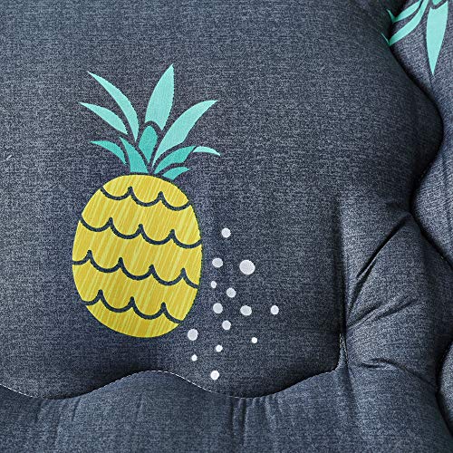 image for MAXYOYO Grey Pineapple Japanese Floor Futon Mattress, Tatami Floor Mat