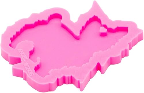 Miniatura 4 de Molde de resina brillante y lindo para gato, llavero de silicona, moldes de placa de identificación de gato y perro, llavero de epoxi para