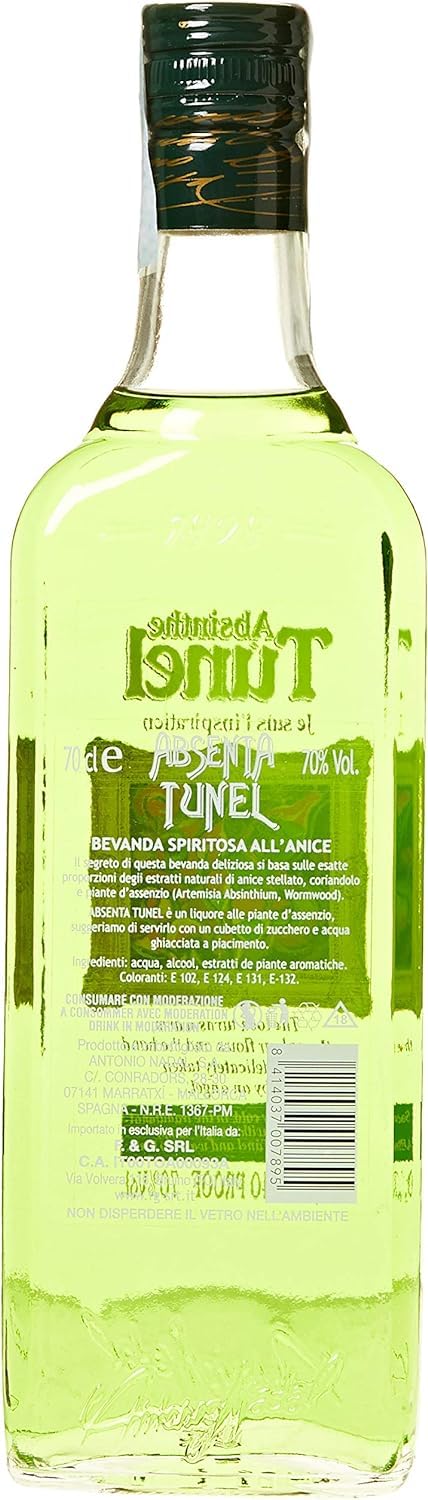 Assenzio Tunel Green Nadal Liquore, 700 ml