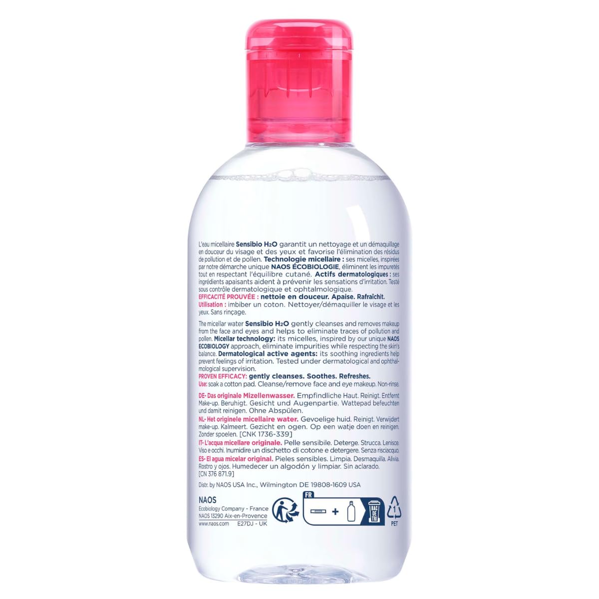 Bioderma - Sensibio - H2O Micellar Water - Makeup Remover Cleanser - Face Cleanser for Sensitive Skin - Image 3
