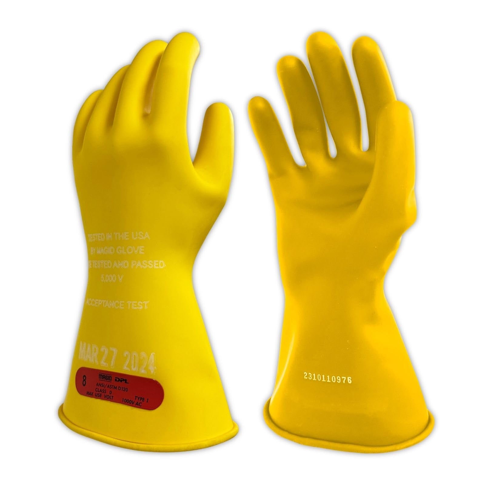 MAGID Rubber Insulating Electrical Safety Gloves