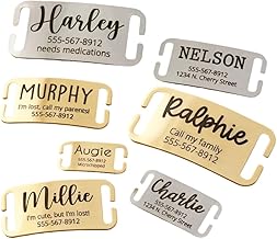 Adornkeys Slide on Dog Tag • Dog ID Tag • Dog Name Tags • Pet ID Tag • Collar Slide for Pets