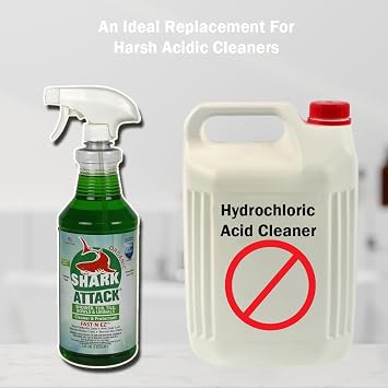Shark Attack Organic - Bathroom Cleaner & Protectant - 32 oz (2), Green