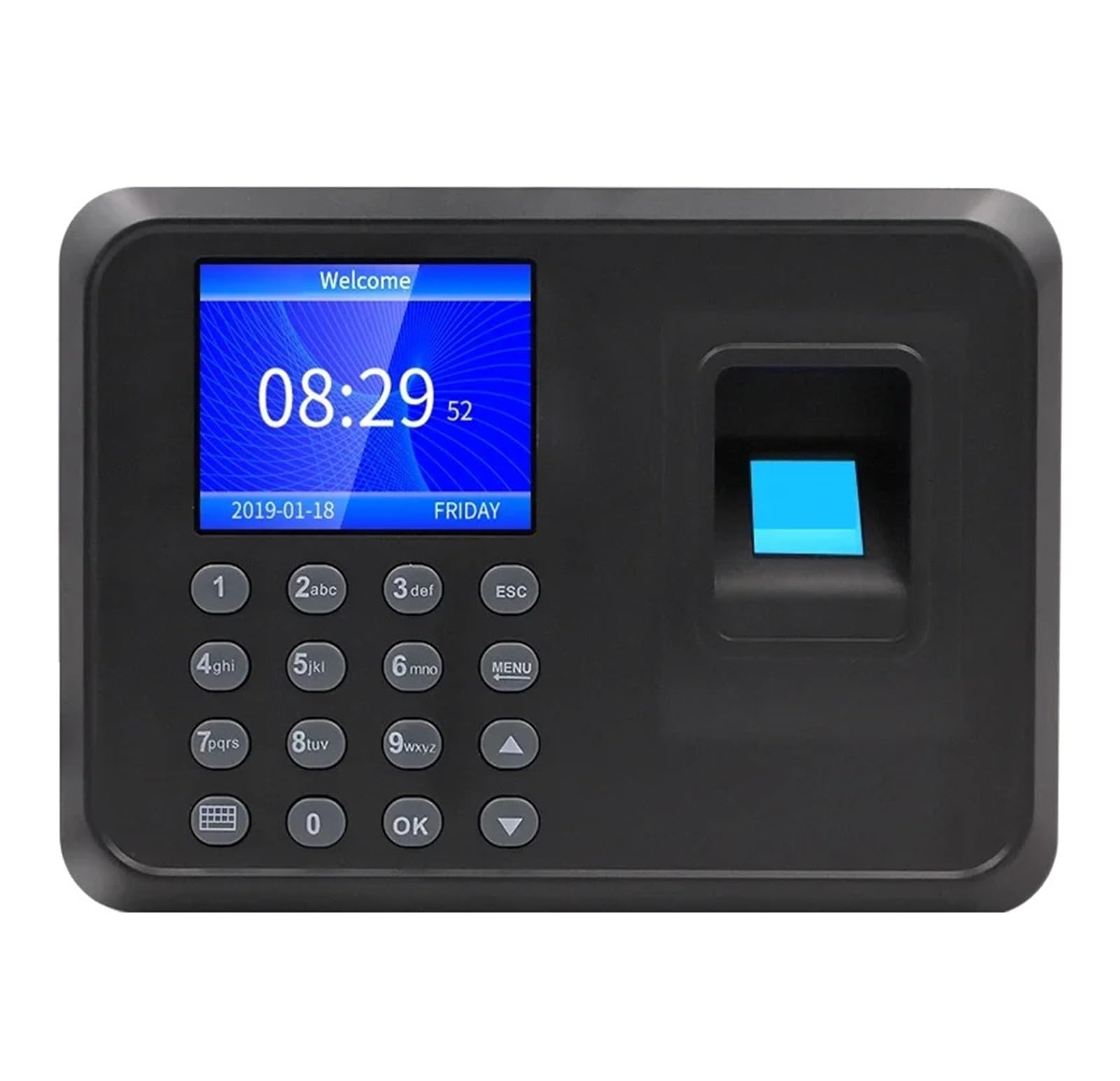 Control Horario Empleados Reloj de control de asistencia biométrico con huella dactilar, USB, de oficina, grabadora, lector, dispositivo de cronometraje, máquina de asistencia de empleados