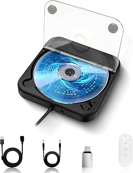 CD Player for Car, External Portable Car CD Players with USB/AUX Adapter