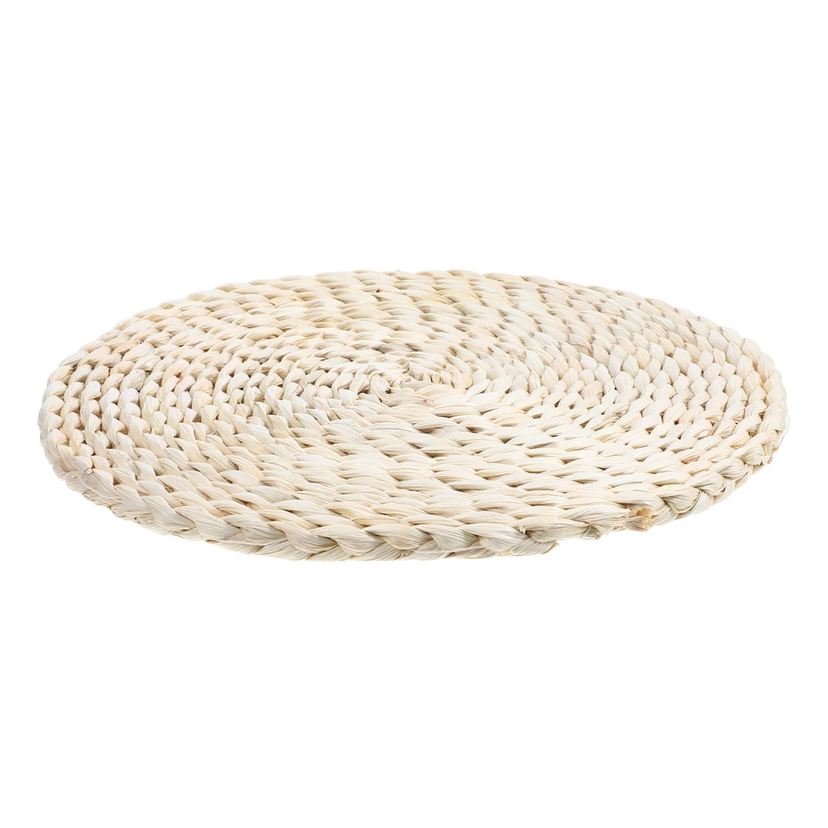 FONDOTIN Straw Meditation Stool Pad Round Floor Pillow Japanese Tatami Mat Comfortable Sitting Mat for