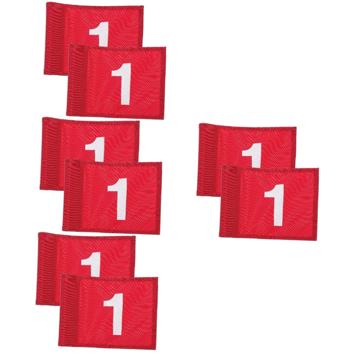 ABOOFAN 8pezzi Golfing Flags Pratiche Per Allenamento Bandierine Numerate Antistrappo Per Abilità Golfistiche Per e Allenamenti Precisione