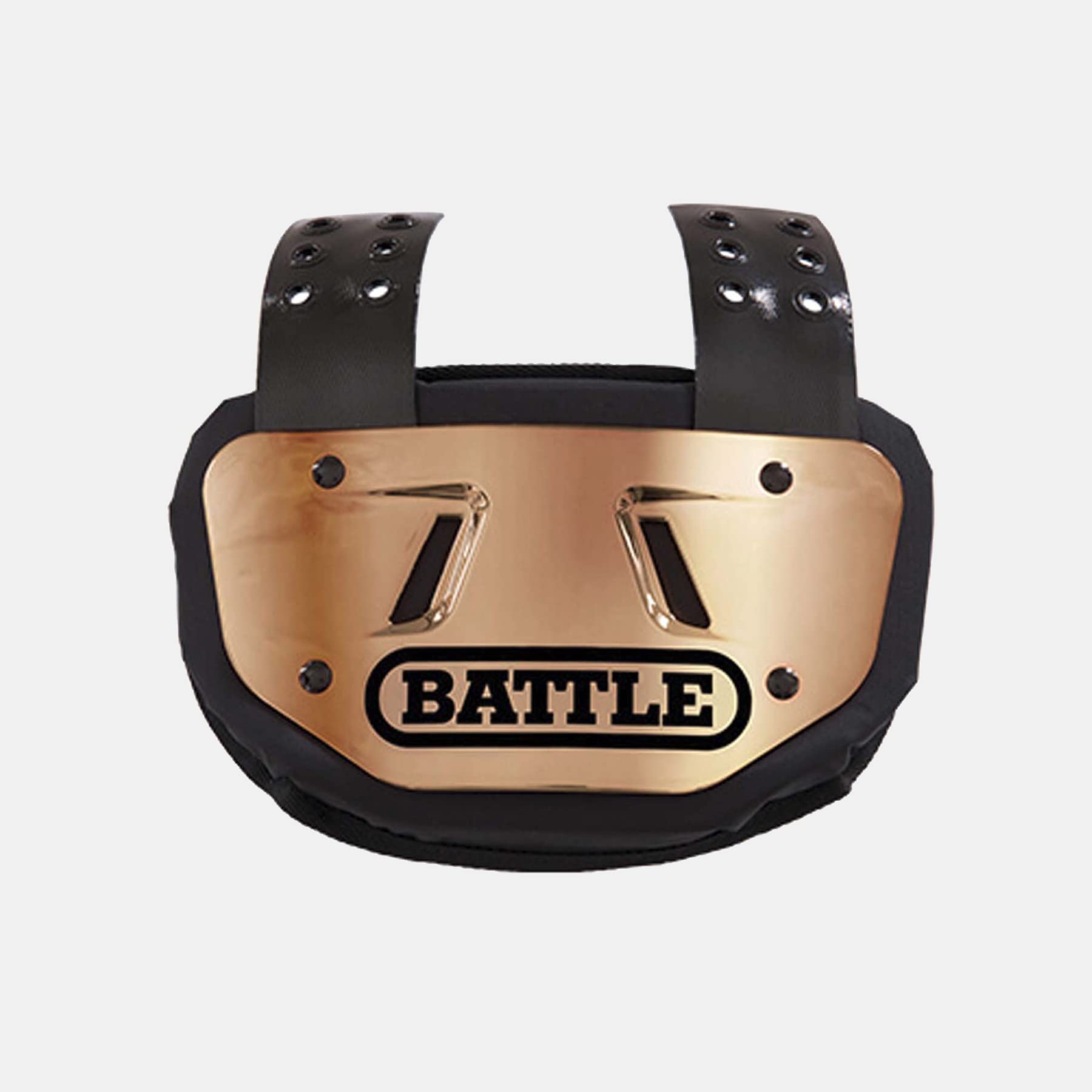 Battle Back Bone Back Plate – Rear Protector Lower Back Pads for Football Players – Backplate Shield with High Impact Foam Backing - Available in Youth and Adult Sizes