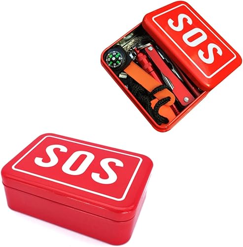 Miniatura 7 de Caja de herramientas y equipos al aire libre Arrancador de emergencia Equipo de supervivencia plegable de fuego Gadgets al aire libre Kit de