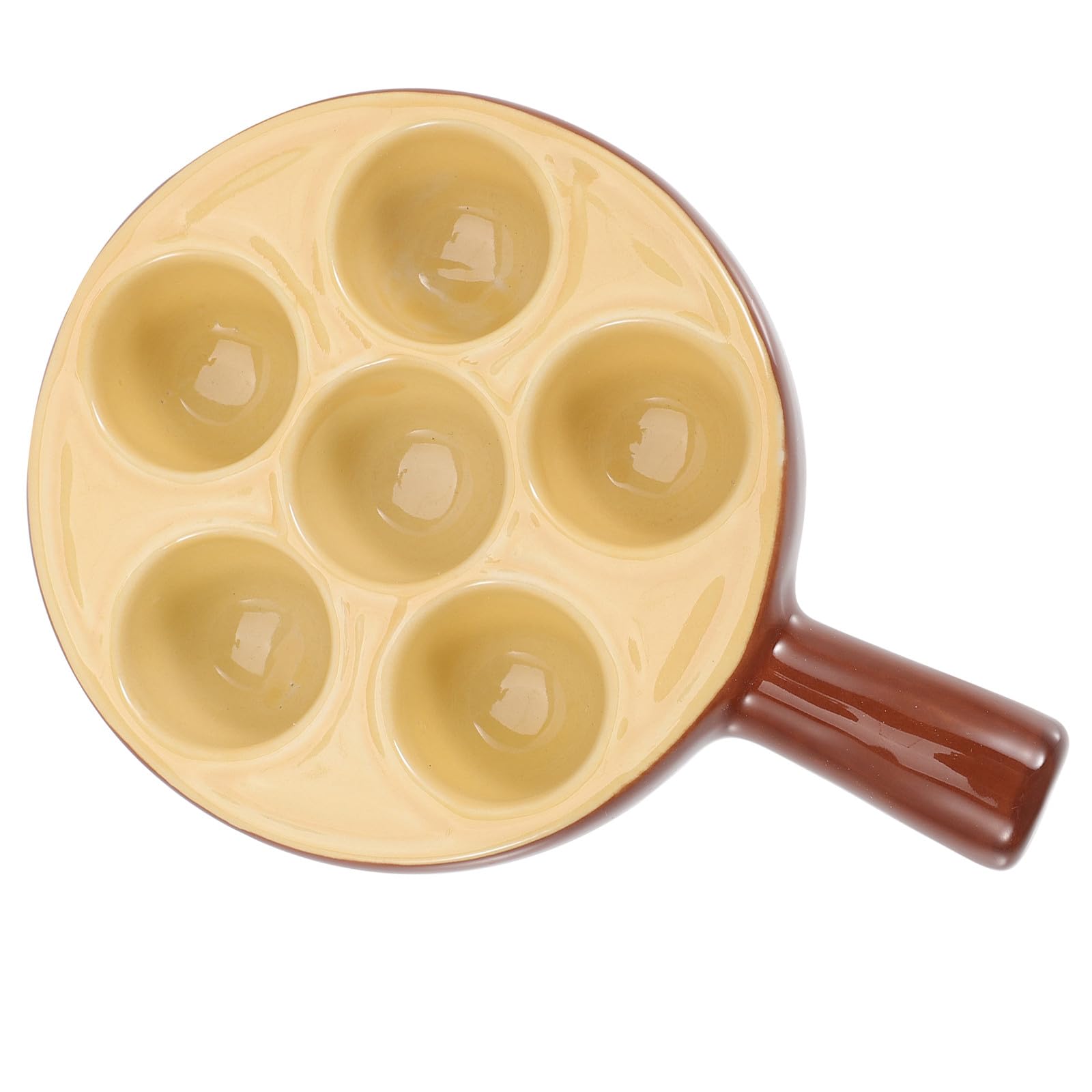 Amazon.co.jp: VINTORKY 陶器製6穴エスカルゴプレート セラミック