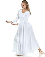 Vista 4 de Danzcue Vestido de baile de manga larga de longitud completa para mujer