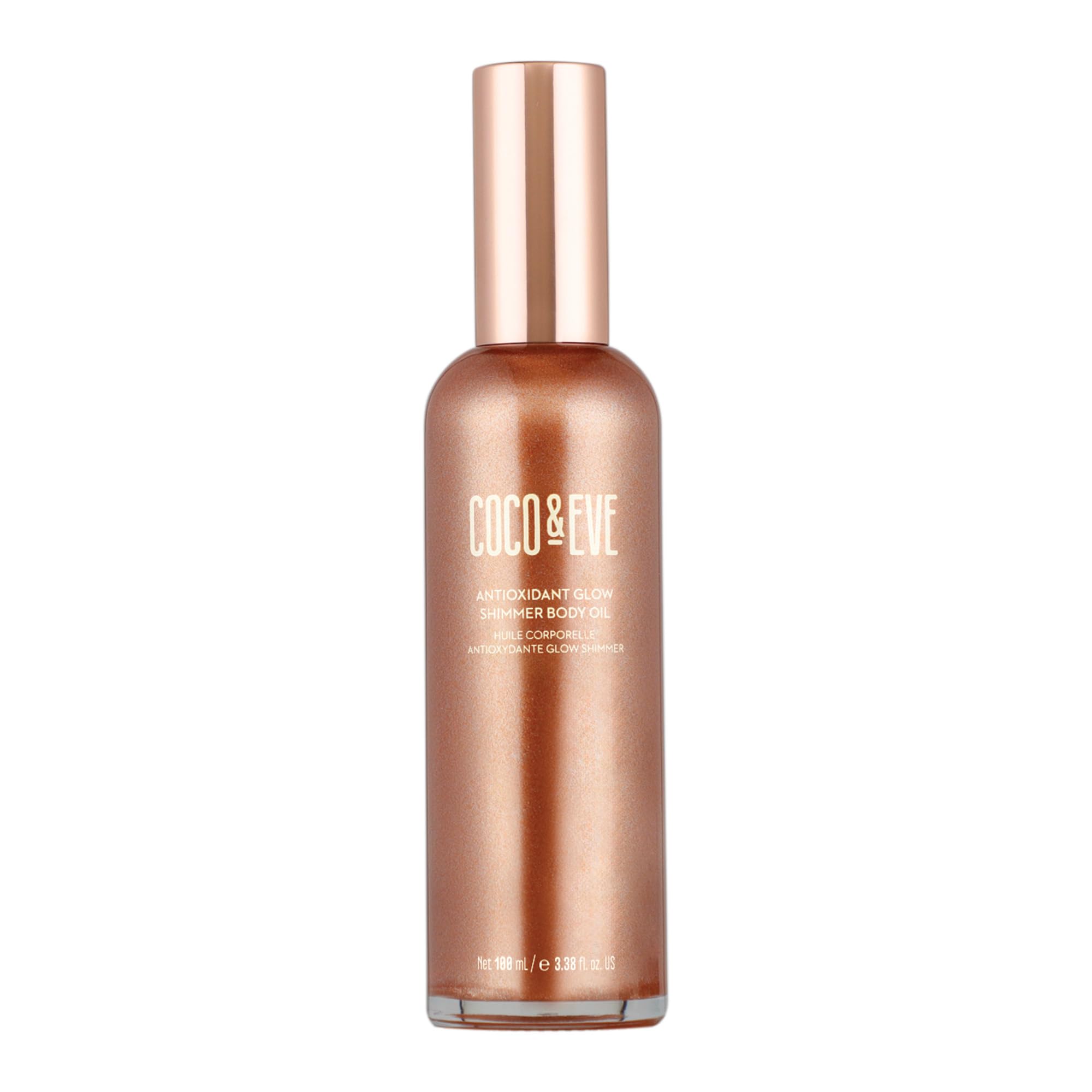 Antioxidant Glow Shimmer Care Oil - Lightweight Skin Illuminator with Natural Glitter, Antioxidants for Shimming, Moisturising and Healthy Shine (100 ml)