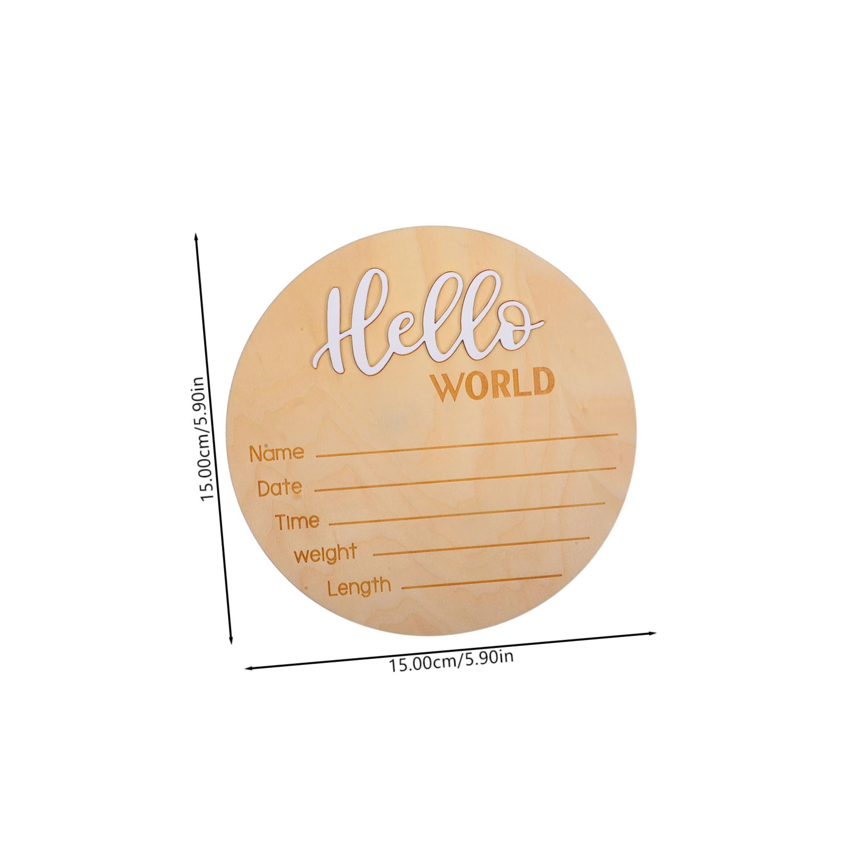 Totority Unique Newborn Photo Prop Birth Announcement Name Sign Wooden Wooden Sign for Infant