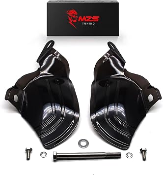 MZS Mid Frame Air Deflector, 2018-2023 Heat Saddle Shield Cover Accessories Black Compatible with Softail Deluxe Fat Boy Street Bob Heritage Slim Low Rider FXBR FXBRS