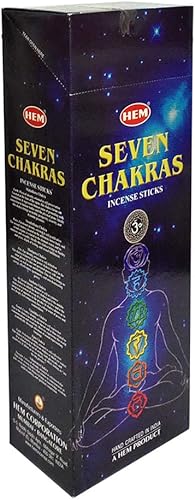 Miniatura 4 de Varillas de incienso de 7 chakras y soporte para varillas de incienso, paquete Insence Insense Hem Incienso