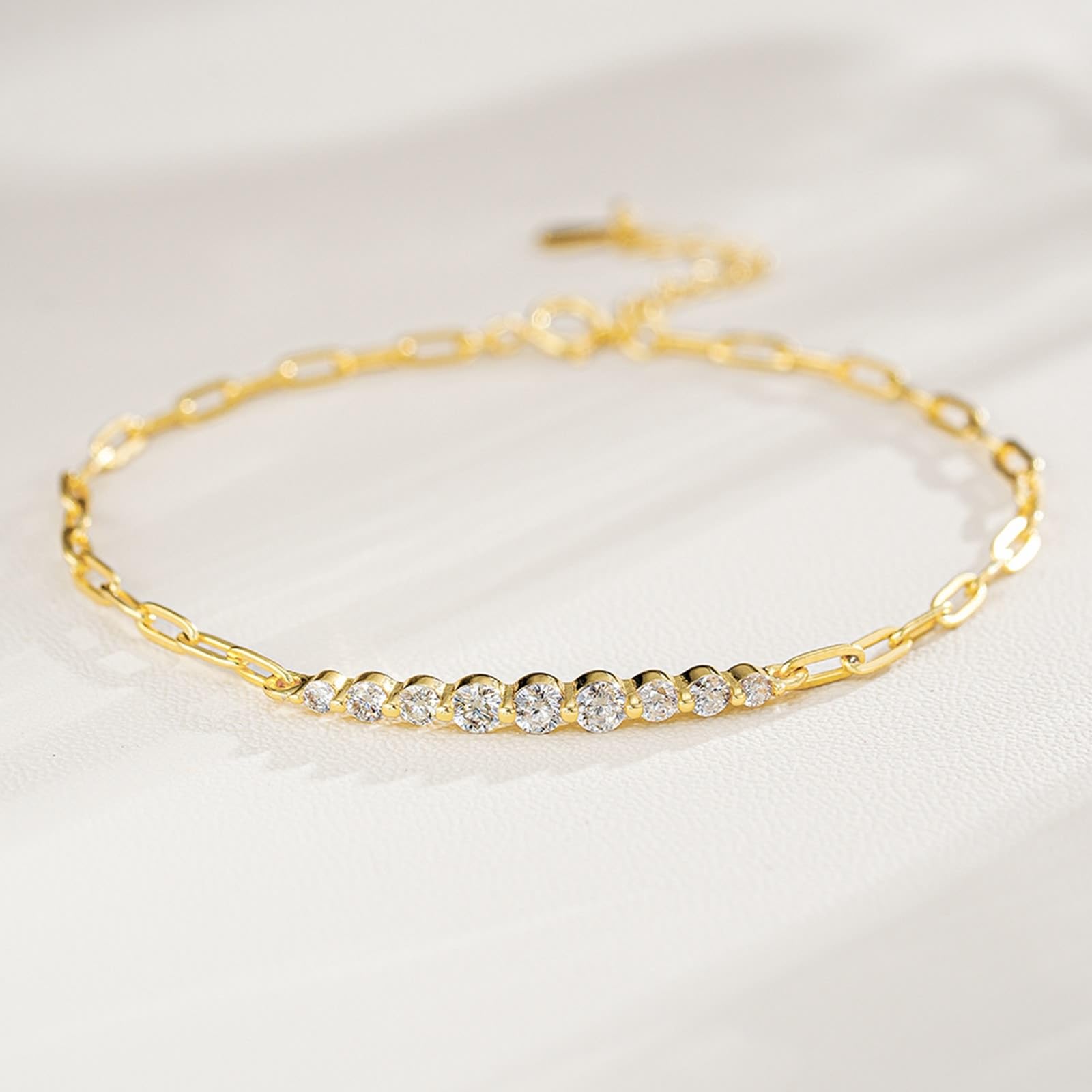 Pulsera de oro amarillo Au 375/585/750 para mujer, brazalete clásico para mujer con laboratorio creado en laboratorio joyas auténticas, 9 K/14 K/18 K oro brazalete