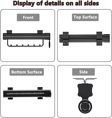 Miniatura 4 de Barra extraíble retráctil para armario, colgador de ropa extensible con rieles de doble deslizamiento, amortiguación silenciosa, rodamiento de 33.1