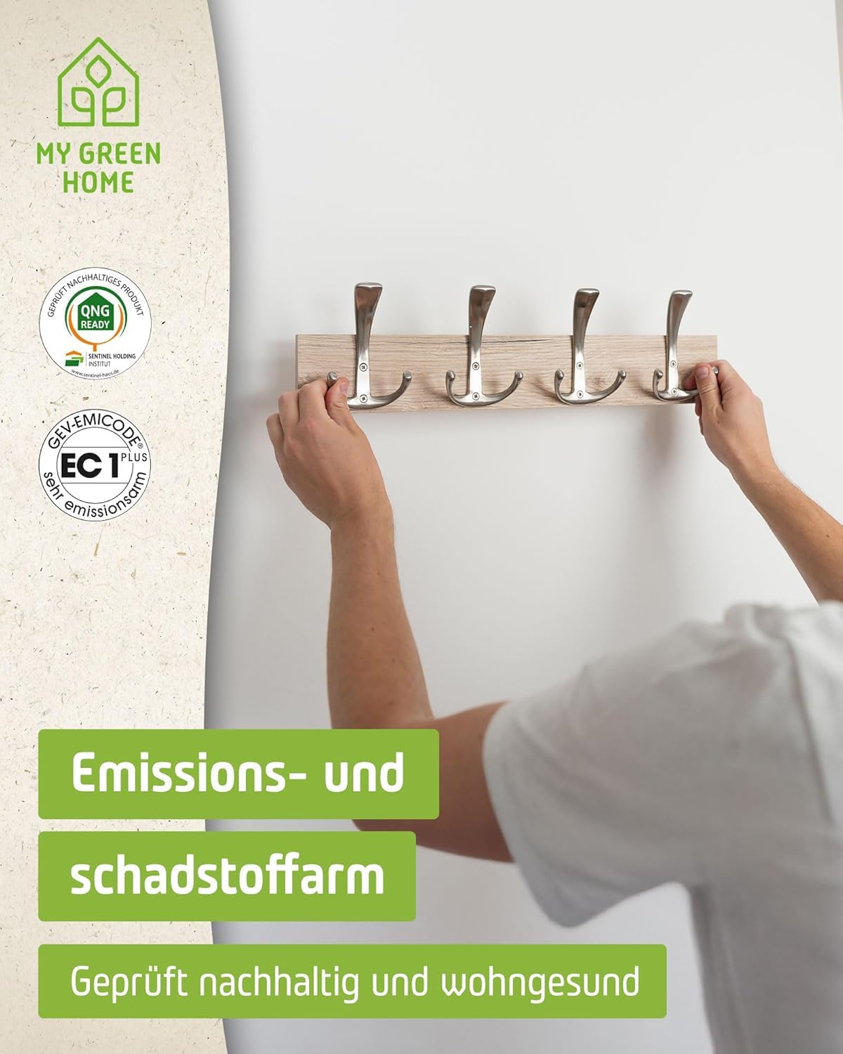 12 x MY GREEN HOME klej montażowy 300 ml w kolorze białym Kleje wszystkie materiały i podłoża – uniwersalne zastosowanie do kuchni, łazienki, ogrodu, kamienia naturalnego, płytek Ottocoll