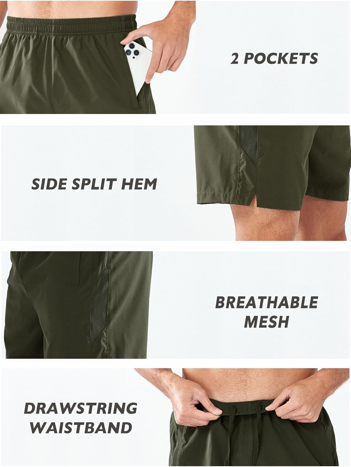 NORTHYARD Men's Running Athletic Shorts 5'' Workout Gym Tennis Short Quick Dry Lightweight Active Sports Basketball - Image 6