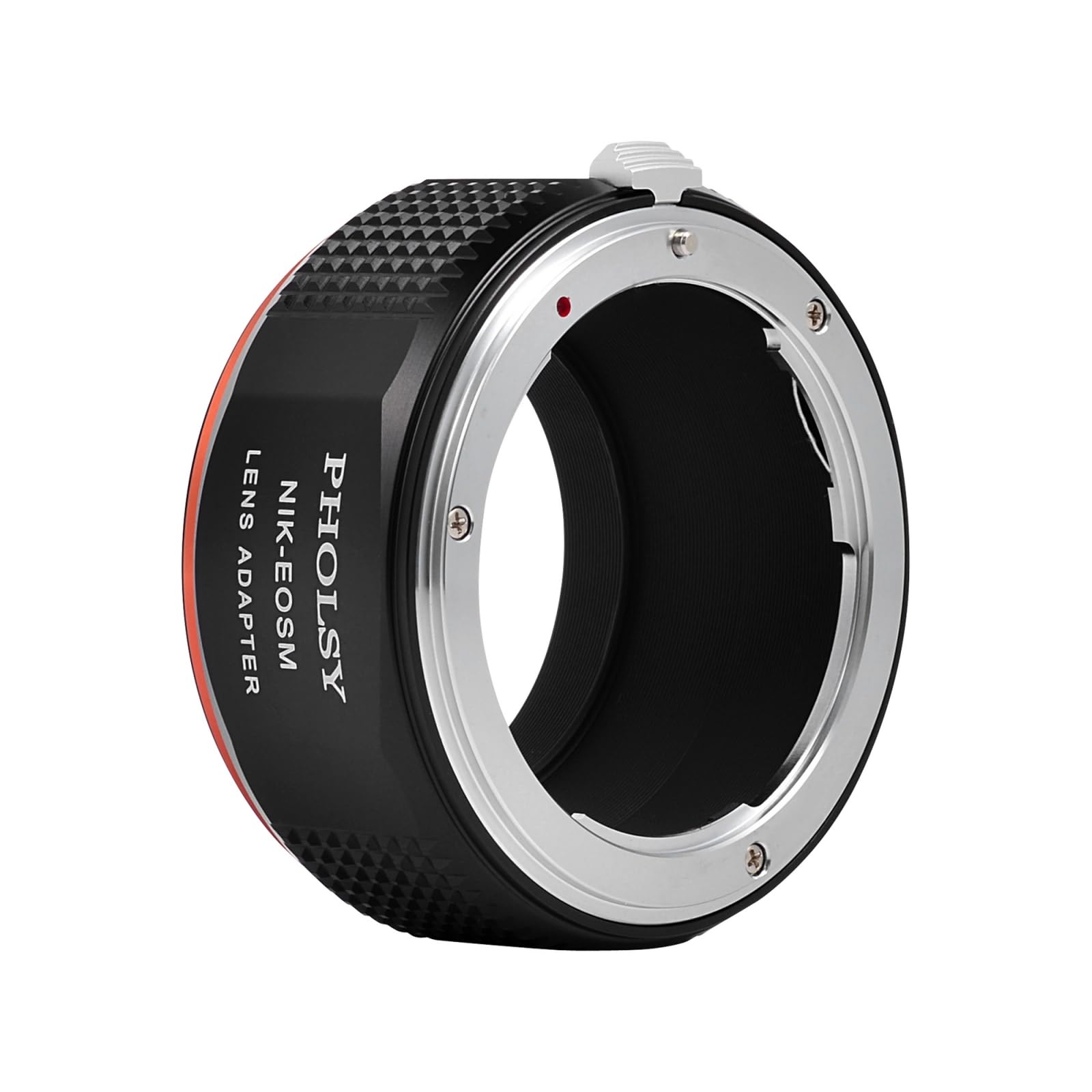 PHOLSY Anello Adattatore Messa a Fuoco Manuale Compatibile con Obiettivi Nikon F, AI, AIS, AF, AF-I, AFS Mount e Canon EF-M (EOS M) Mount Corpo Fotocamera, Nikon F su EF-M, Nikon F su EOS M