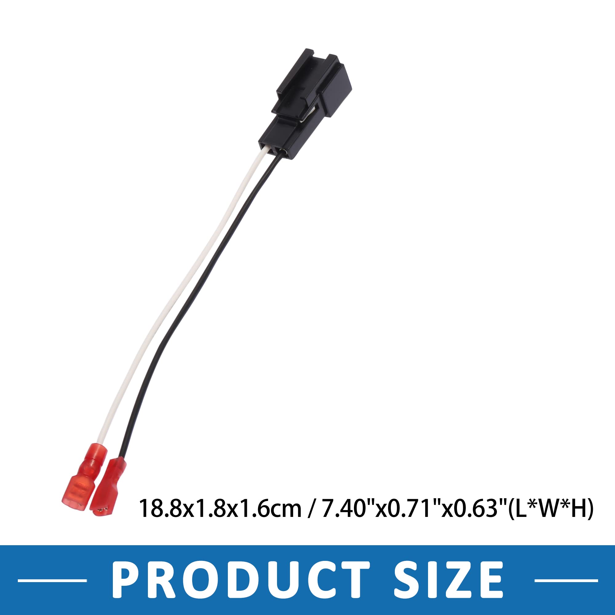 A ABSOPRO Altavoz Conector Arnés Adaptador 72-6512 para Chrysler (Juego de 4)