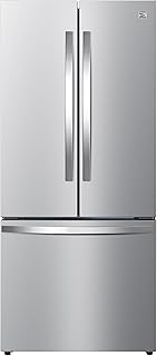 Kenmore 4675525 30' French Door Refrigerator with Freezer - Accela Chill, Ice Maker, Adjustable Glass Shelves, ENERGY STAR Certified, 17.5 cu. ft. Capacity - Fingerprint Resistant Stainless Steel