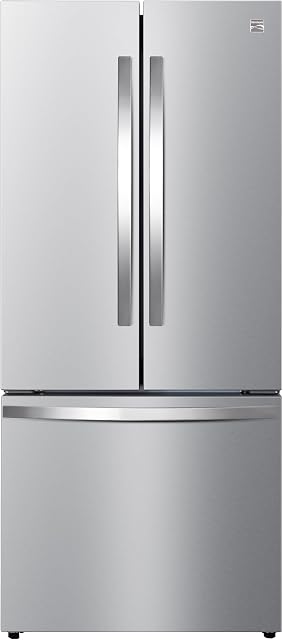 Kenmore 4675525 30' French Door Refrigerator with Freezer - Accela Chill, Ice Maker, Adjustable Glass Shelves, ENERGY STAR Certified, 17.5 cu. ft. Capacity - Fingerprint Resistant Stainless Steel