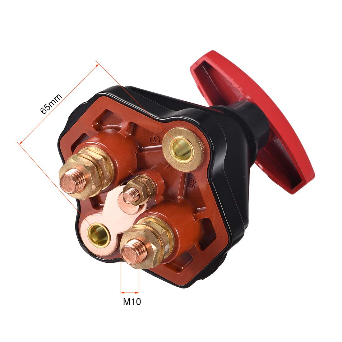 uxcell Rotary Battery Disconnect Switch Isolator Cut OFF Battery Power Switch for Marine Boat RV ATV DC 12V-60V/1000A ON/OFF