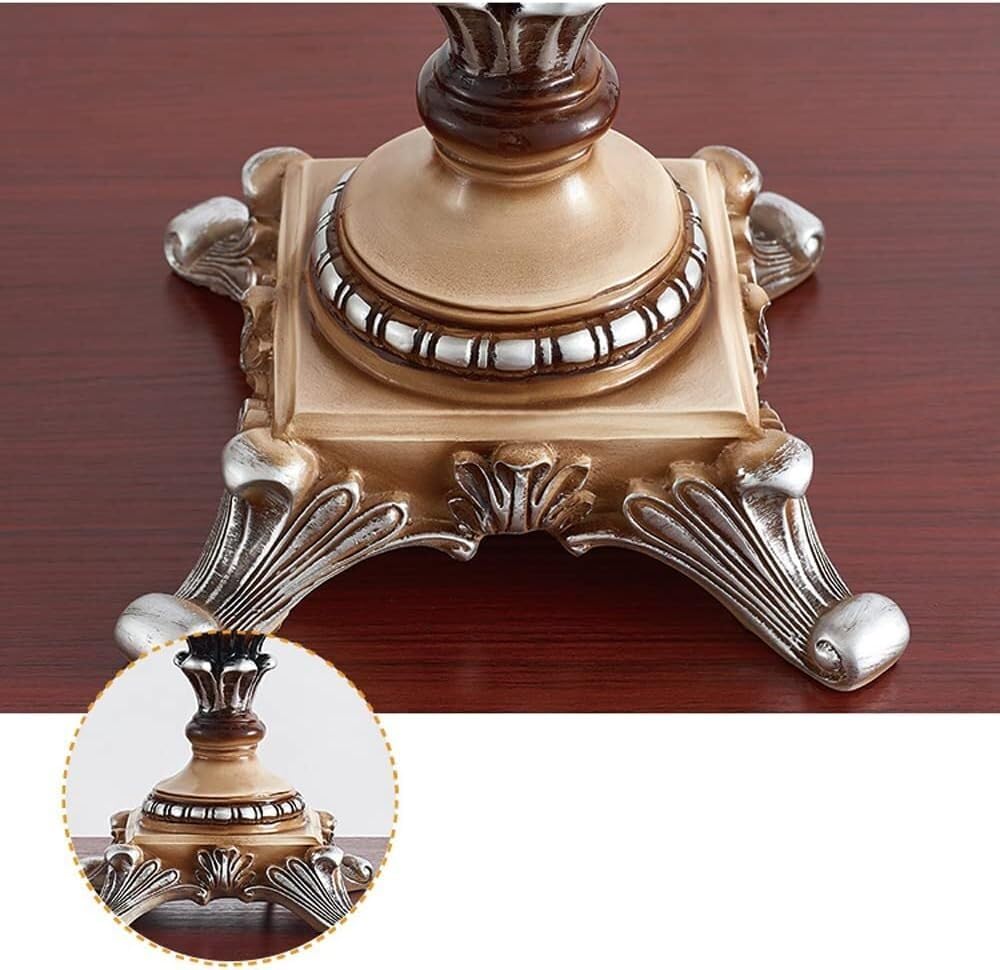 Lampada da Tavolo Continentale, Lavoro, apprendimento, Pre-Lettura, Lampada da scrivania, Decorazione della casa, luci da Tavolo, Paralume in Seta, Interruttore a Pulsante, lampadari