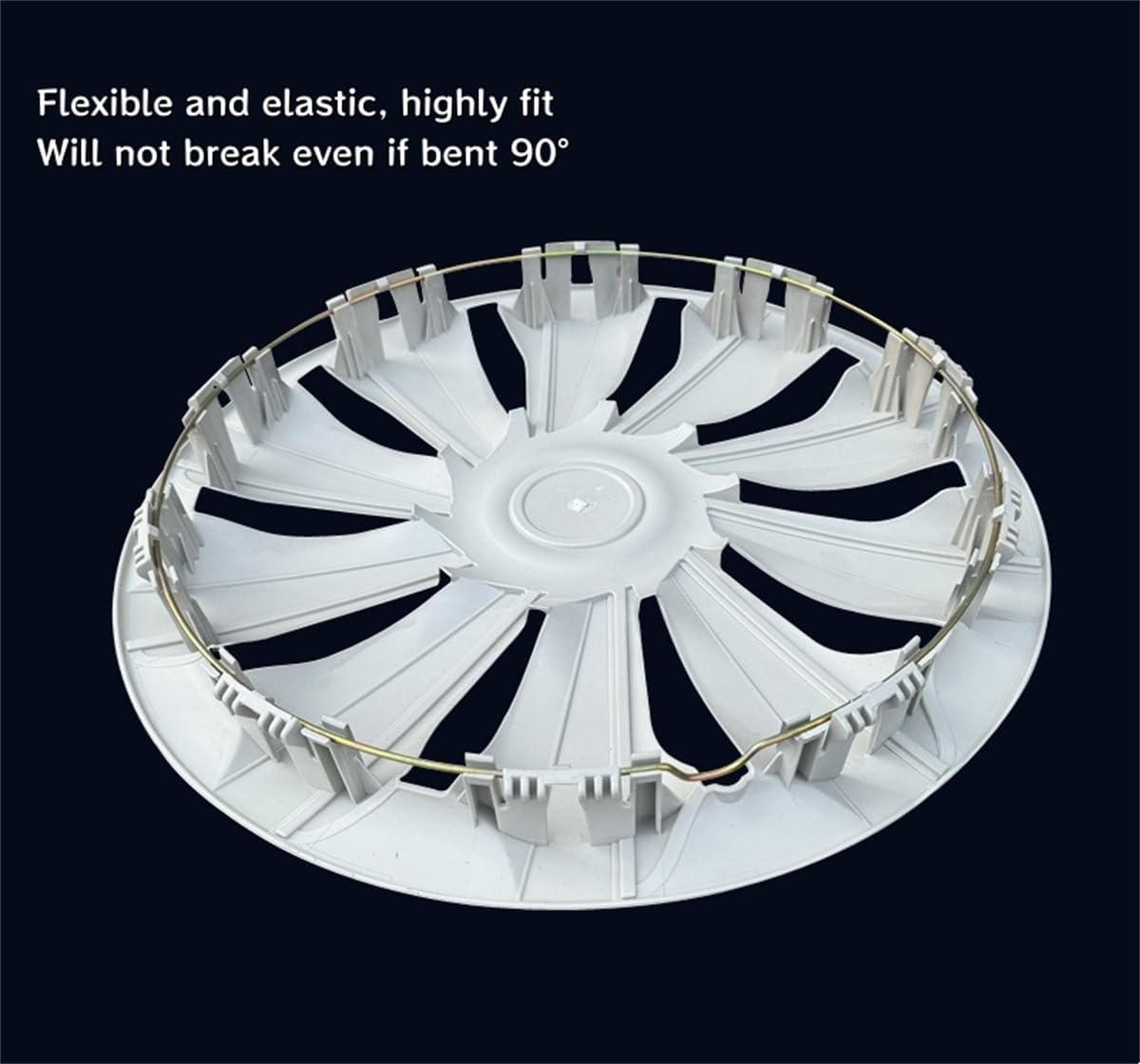 Hubcap Wheel Cover Replacement, Rims 13 14 15 16 Inch Universal Wheel Hub Caps Cover, ABS Material Exterior Accessories Snap On Car Truck SUV -Set of 4 (Pink, 14")