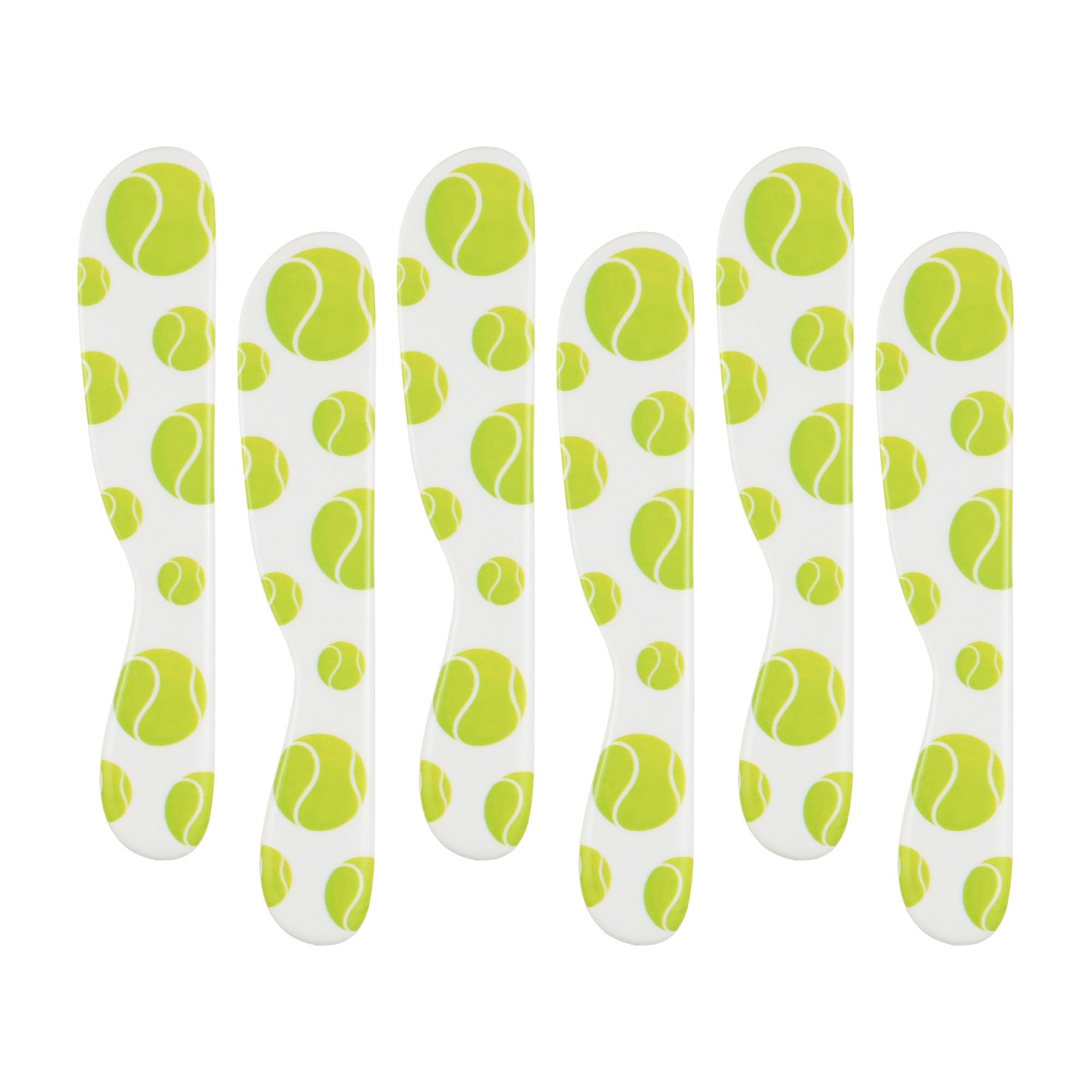 UP ware Käse- und Butterstreuer aus Melamin, Mehrzweck-Käsestreuer für Sahne, Käse, Gelee, Mayo, Zuckerguss, Sandwich, Käsestreuer-Set (Tennis)