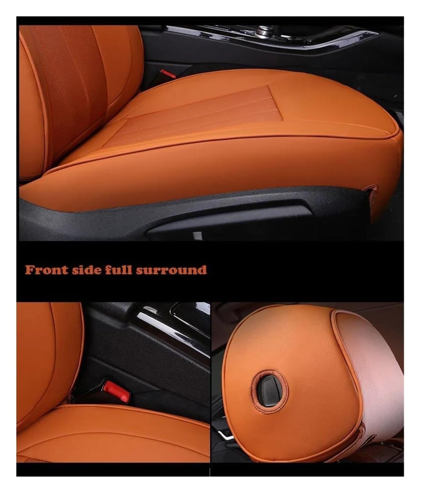 Für VW Für ID3 ID4 ID6 Für C-Trek Für T-Cross Für Viloran Für Tayron Für Talagon Auto-Autositzbezüge Custom Car Seat Cover Set Autositzbezüge(Wine Red)