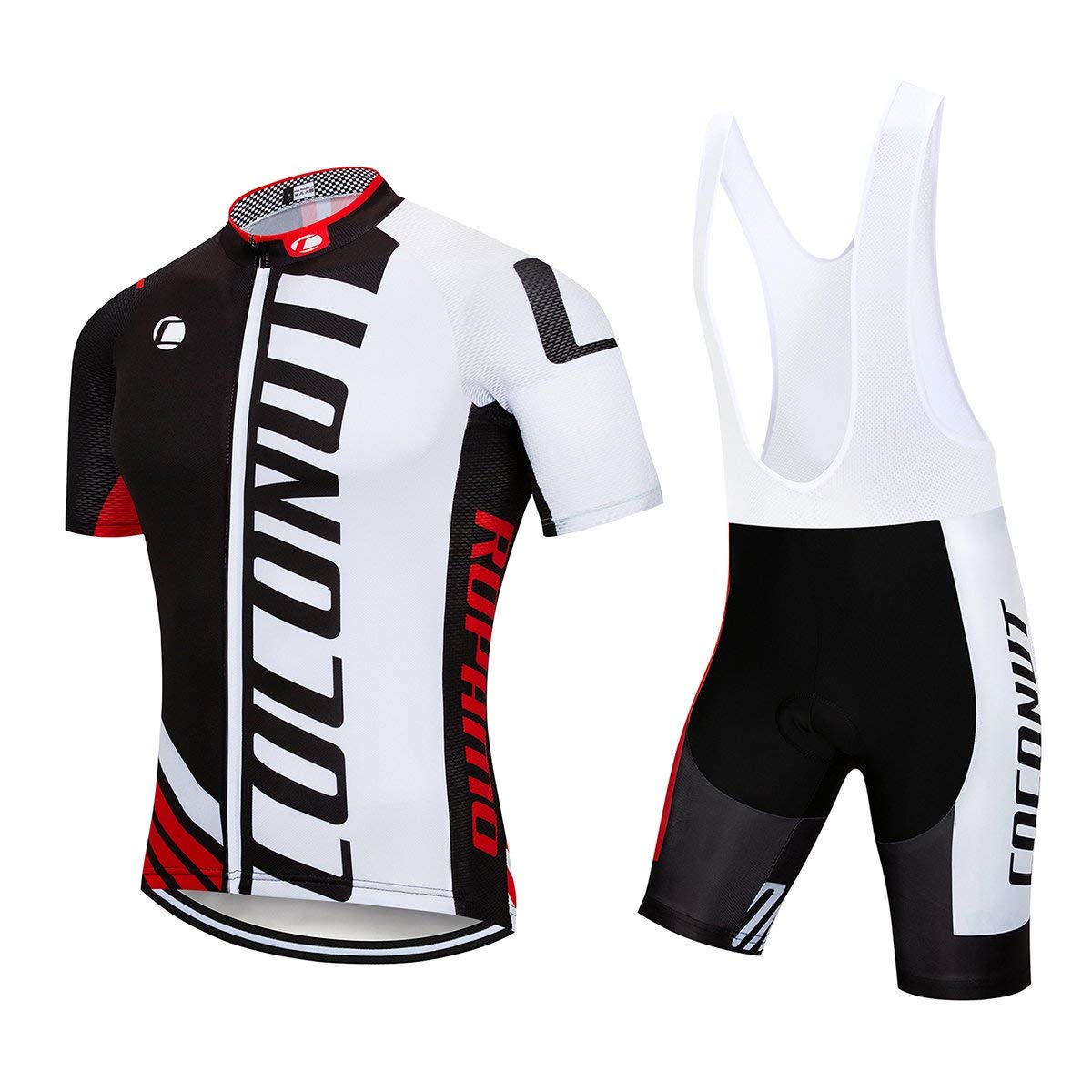 Coconut Ropamo CR Long Sleeve Cycling Jersey Mens, 3+1 Zipper Pockets Bicycle Tops Quick Dry Breathable Biking Shirt