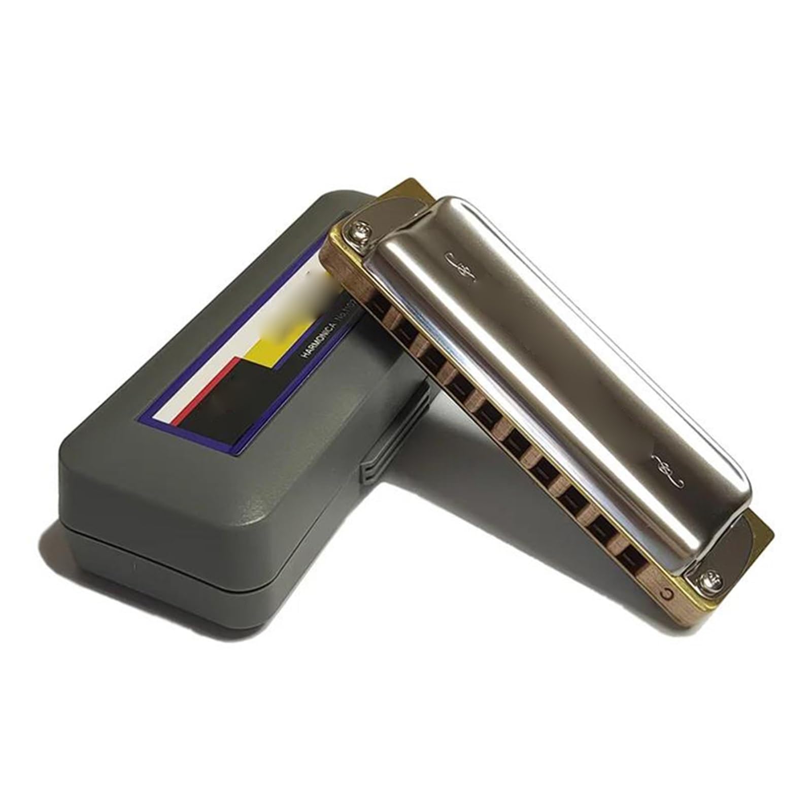 Harmonijka Ustna Harmonijka Blues Harp 10 Otwory Organy Ustne Płyty Ze Stali Nierdzewnej Grzebień Z Drewna Klonowego Równo Temperowany(C Tone)