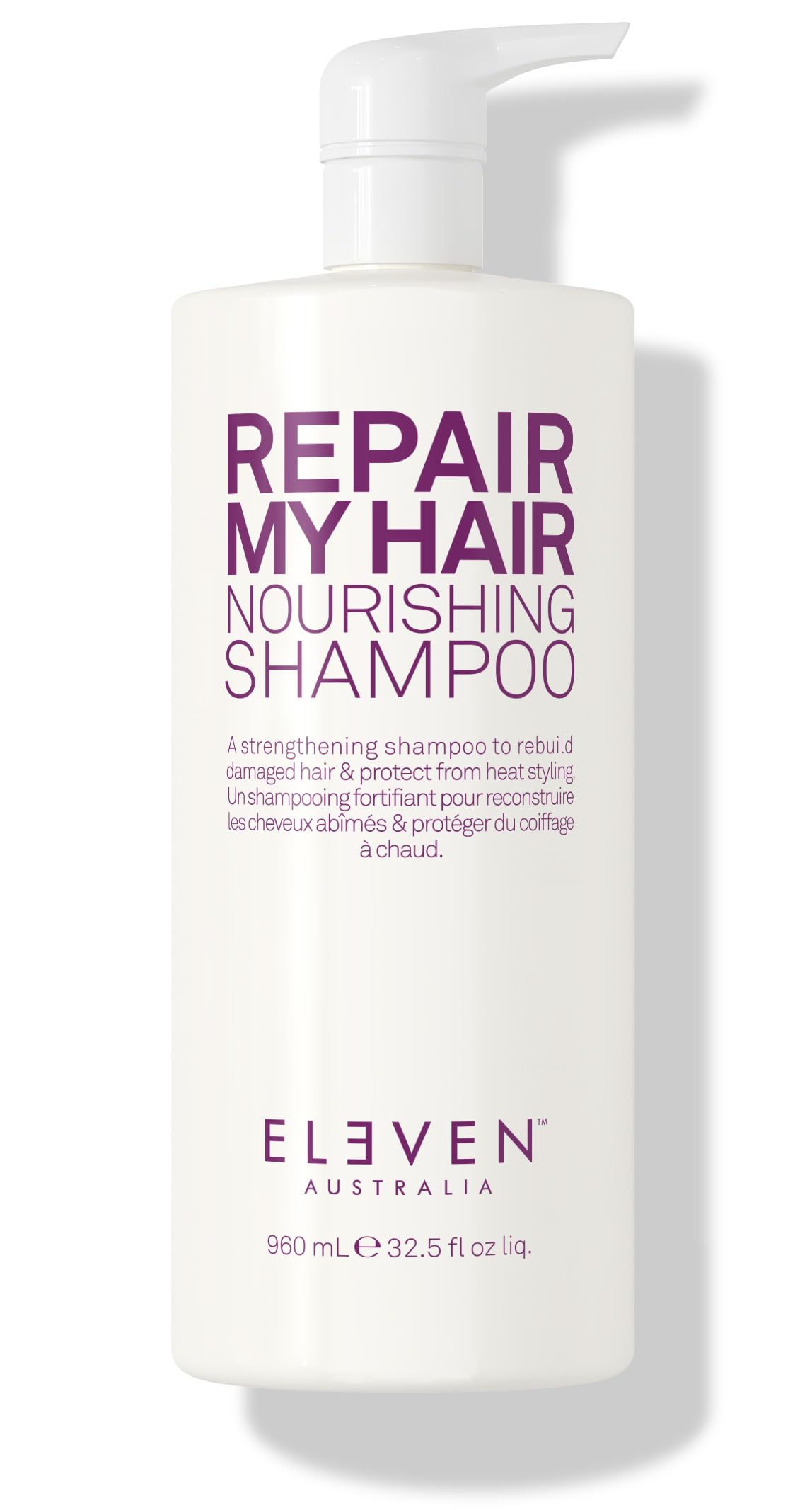ELEVEN AUSTRALIARepair My Hair Nourishing Shampoo - Strengthens & Repairs Damaged Hair, Deep Moisture & Restores Shine, Sulfate-Free, Color Safe Formula