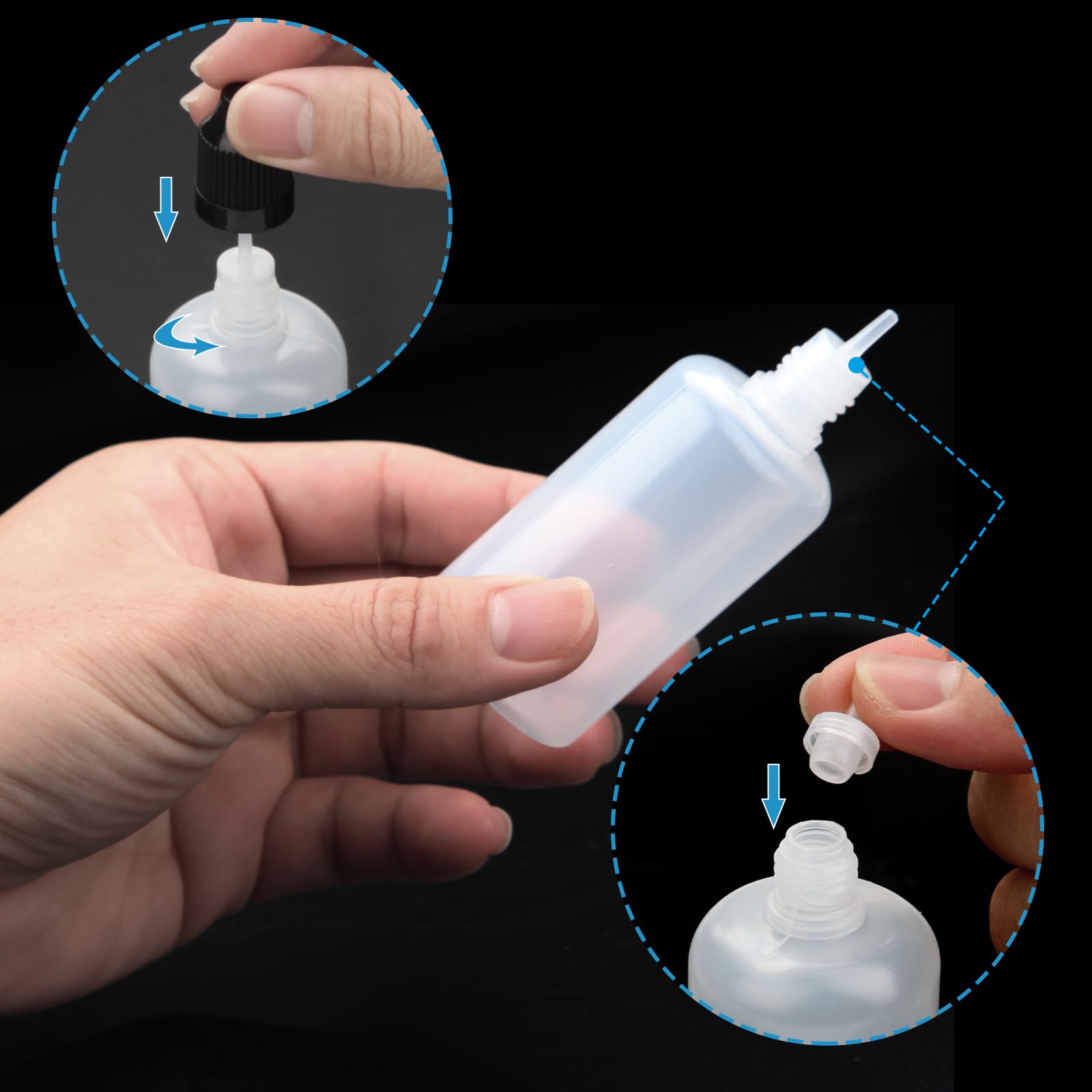 GOTFUN Lot De 10 Flacons Compte-gouttes De 50 Ml Sécurité