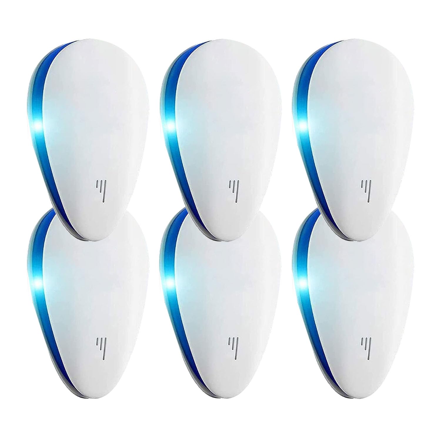YHRY 6 Pack Ultrasonic Pest Repeller, Indoor Electronic Repellent Plug in, Powerful Pest Control for Mouse, Mice, Spider, Cockroaches, Ants, Fly, Rodent, Safe Pest Deterrent for House, Eco-Friendly